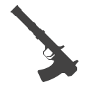 Tishina under-barrel grenade launcher with incendiary rounds